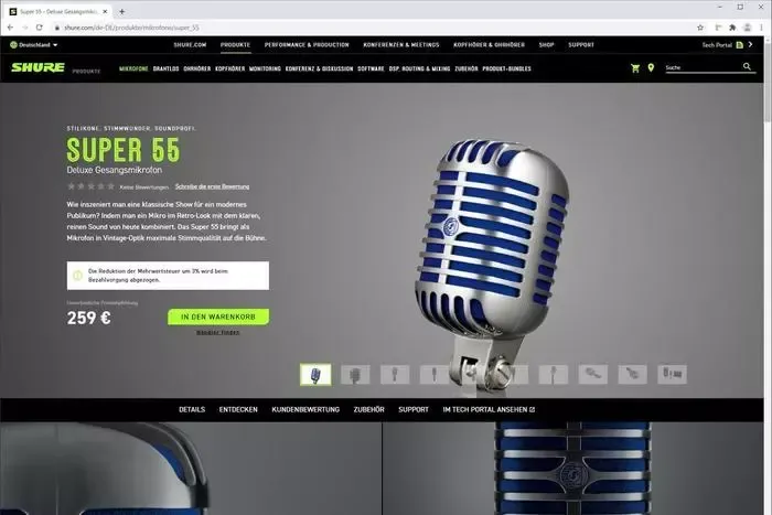Shure Europe Referenz